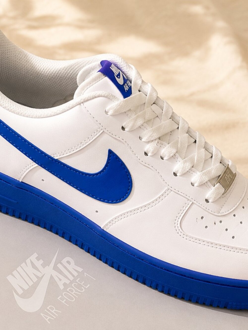 Nike Air Force 1 '07 White Game Royal FJ4146-126 Men's Size 13 w/ OG Box - Picture 2 of 9
